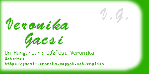 veronika gacsi business card